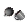 Barebones Living Barebones Enamel Cup, Hand-Finished Baked Stainless Steel Trim, 2PK CKW-356